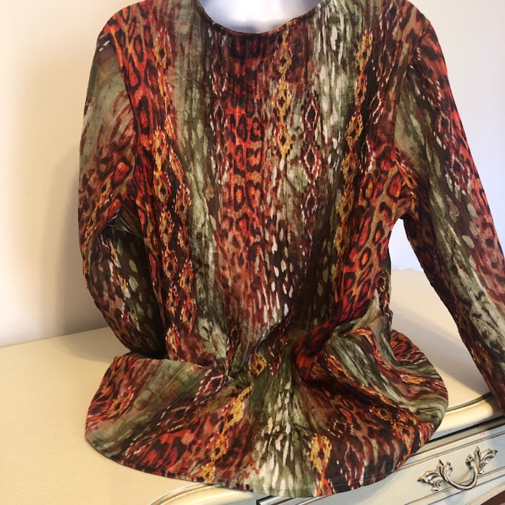 Kim Rogers Bohemian Style Tunic Top - Size 2X - Picture 7 of 14